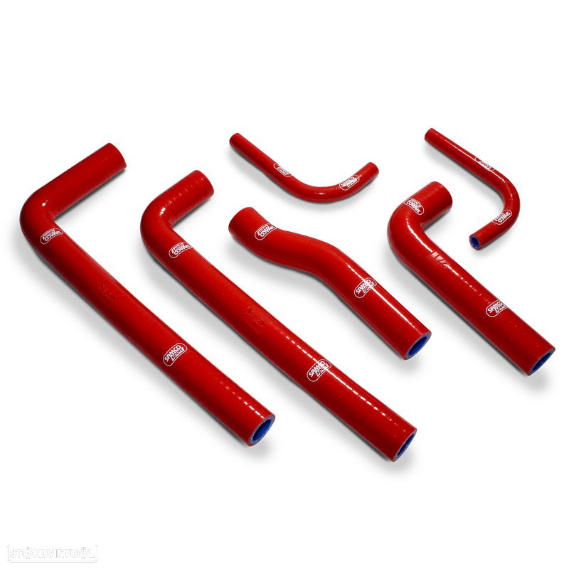 kit tubos radiador samco gas gas ec vermelho - 1