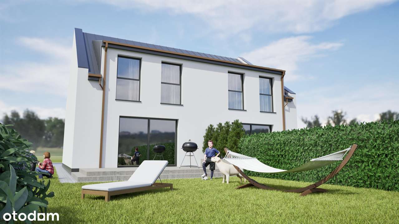 Dom w zabudowie dwulokalowej 117m2 ! Działka ze ścianą LASU-3