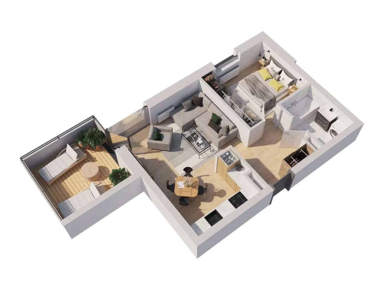 Mieszkanie na sprzedaż, 2 pokoje, 42 m², Dopiewo