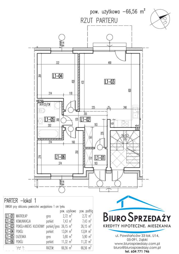 PRZESTRONNE 3 POKOJE+2MP+OGRÓDEK-BLISKO SZKOŁY - Pełny obrazek: 2/11