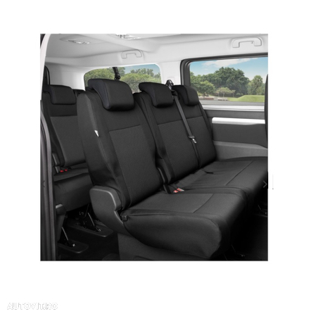 Set huse scaune auto Kegel Tailor Made Van DV3 pentru Peugeot Expert 3, Traveller, Citroen Jumpy dupa 2016, Opel Vivaro C, Zafira Life dupa 2019, Toyota ProAce 2, ProAce Verso 2 dupa 2016, ptr randul 2 sau - 1