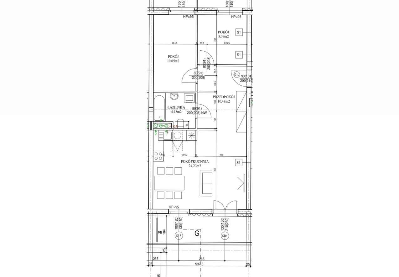 Przestronny salon! 3-pokojowe mieszkanie z dużym balkonem-4