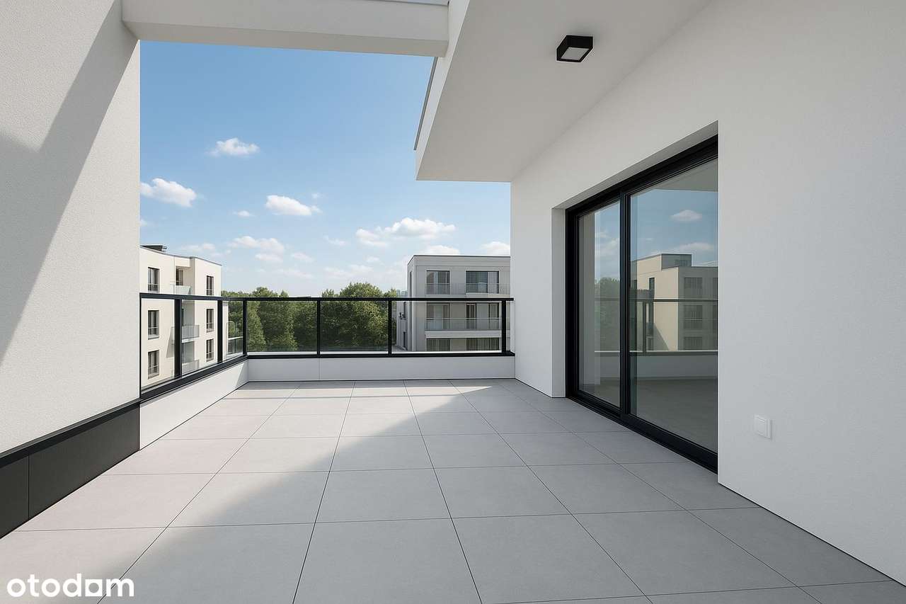 Piękne przestronne 4-pokojowe mieszkanie z tarasem i balkonem bez PCC - Pełny obrazek: 5/9