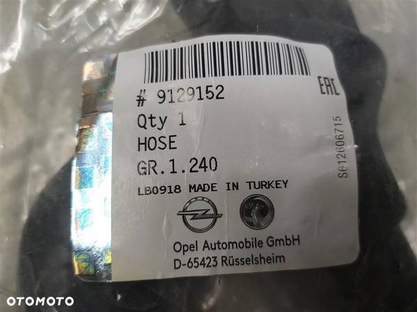 WĄŻ PRZEWÓD WODNY Opel Astra  G MERIVA CORSA 1.4 16V NOWY ORYGINAŁ GM !! - 2