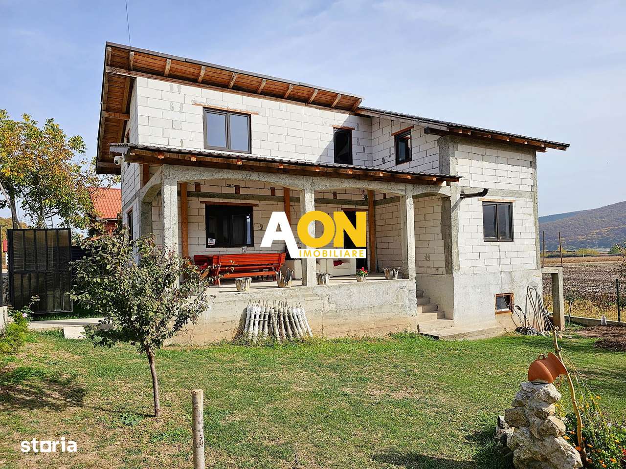 Casa semifinisata in zona pitoreasca, langa padure, 450 mp teren, Sard - Imagine principală: 2/8