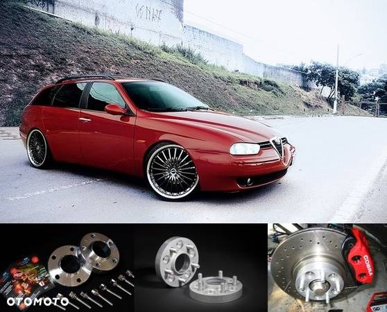 DYSTANSE ADAPTERY do kół Alfa Romeo 156 159 GT GTV Spider 147 5x98 5x110 - 1