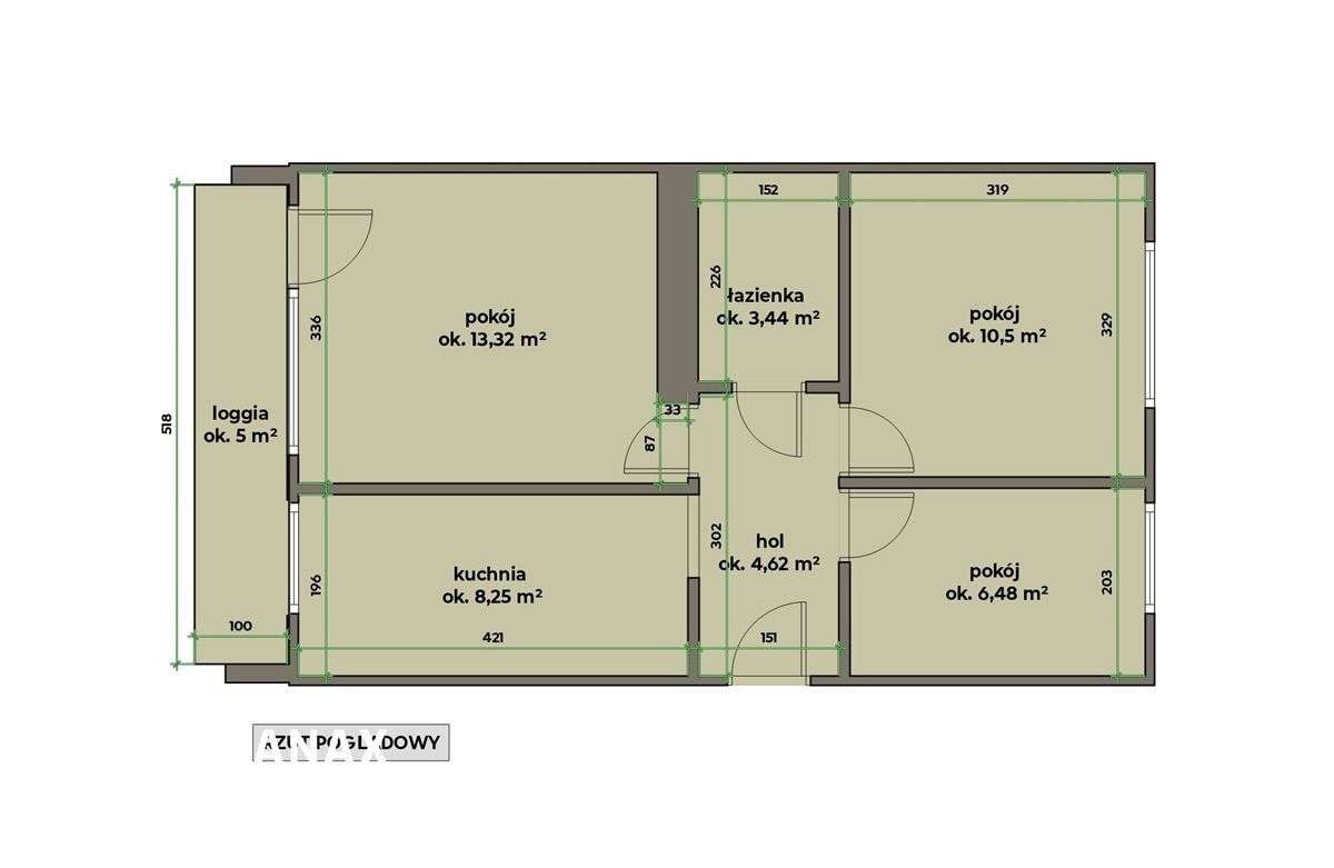 Mieszkanie z widokiem na Park na Os. Tysiąclecia - Pełny obrazek: 2/8