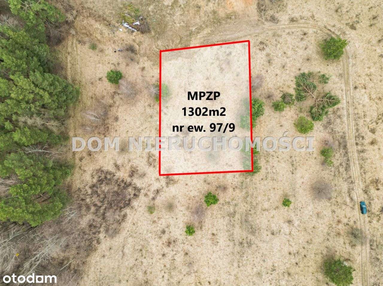 Działka w Mykach - 1302 m2 - świetna lokalizacja-1