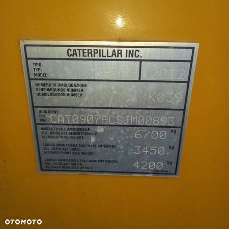 Caterpillar 907H rok 2012 4x4 szczeka widly silnik cat - 8