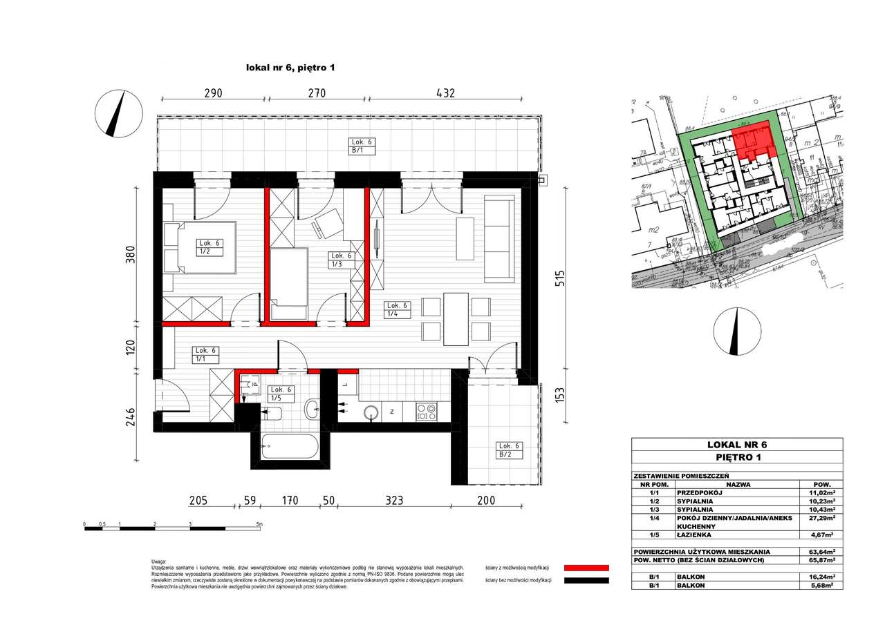 Mieszkanie 61,32m2, 3 pokoje, balkon, garaż !!!-13