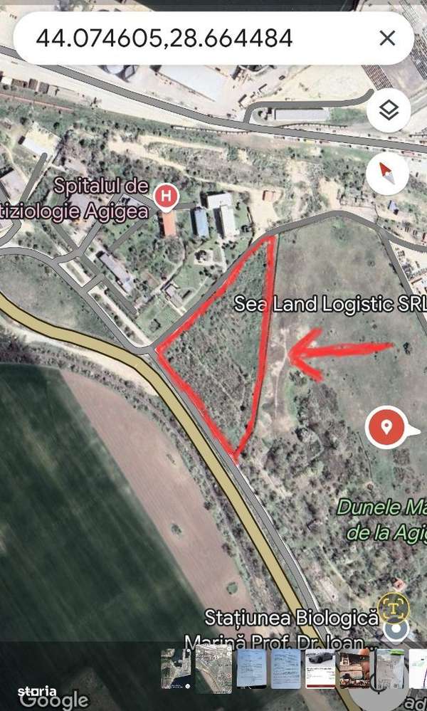 Teren Agigea 20600mp zona Port Agigea Poarta 10 - Imagine principală: 1/4