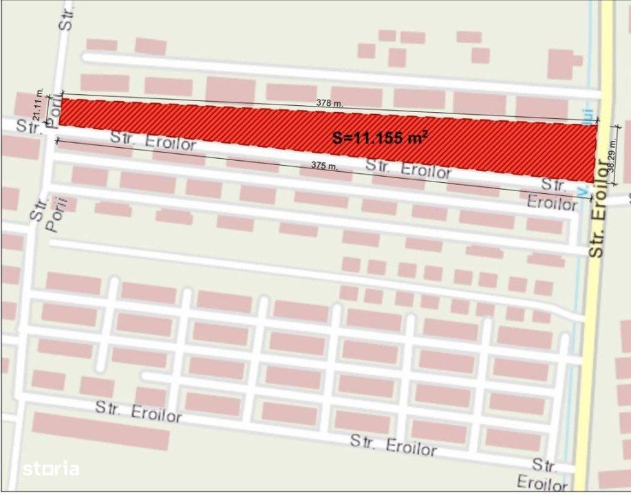 Teren intravilan pretabil pentru blocuri sau spatii comerciale / birou