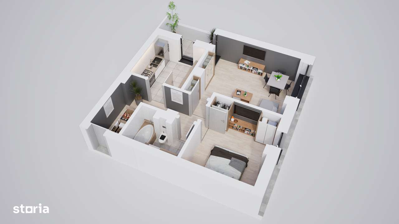 Ansamblu nou, 2 camere , cartier modern si privat, aproape de autobuz-4