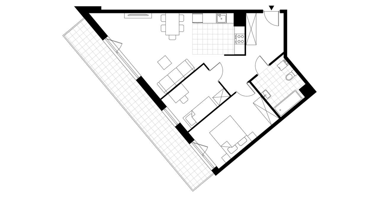 3-pokojowe mieszkanie 64m2 + balkon Bez Prowizji - Pełny obrazek: 3/8