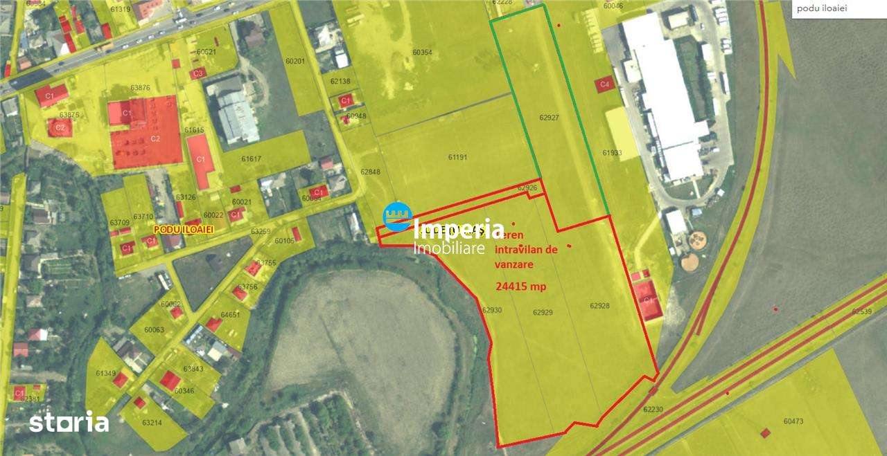 Teren intravilan de vanzare Podu Iloaiei,24415 mp - Imagine principală: 1/2