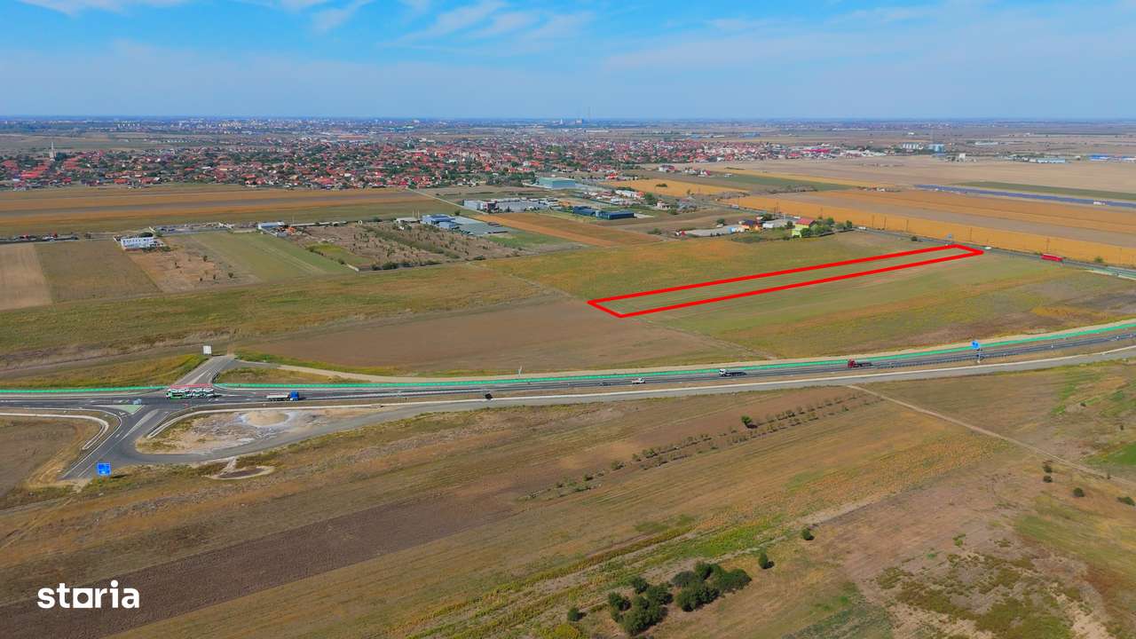 Teren de vânzare — 10.000 mp - la DN/E68 | acces din DN 69B — Arad-7