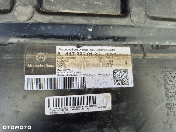 Mercedes Vito 447 14- osłona pod chłodnice płyta w zderzak przedni - 3