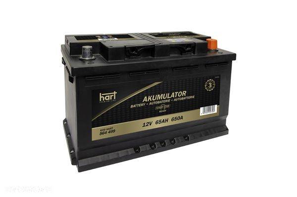 Akumulator Hart 65Ah 650A P+ EFB MOŻLIWY DOWÓZ MONTAŻ - 1