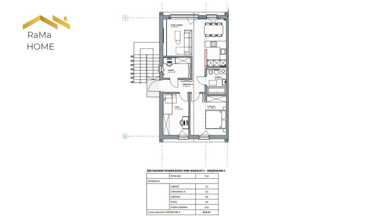 4 pokojowe mieszkanie z widokiem na Tatry-8