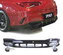 DIFUSOR PARA MERCEDES CLA C118 19- AMG PRETO BRILHANTE + PONTEIRAS ESCAPE - 1