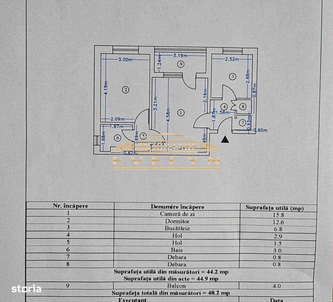 De vânzare apartament 2 camere – Etaj 3 - Strada Sucevei-0