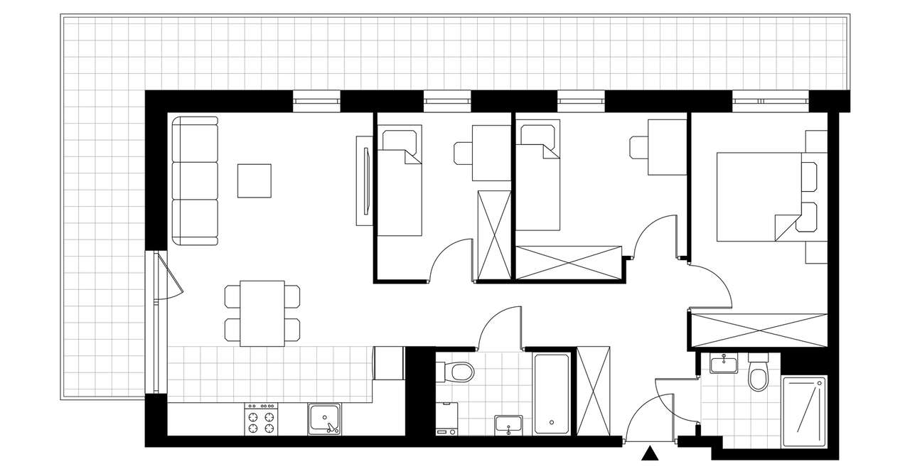 4-pokojowe mieszkanie 76m2 + balkon Bez Prowizji - Pełny obrazek: 3/8