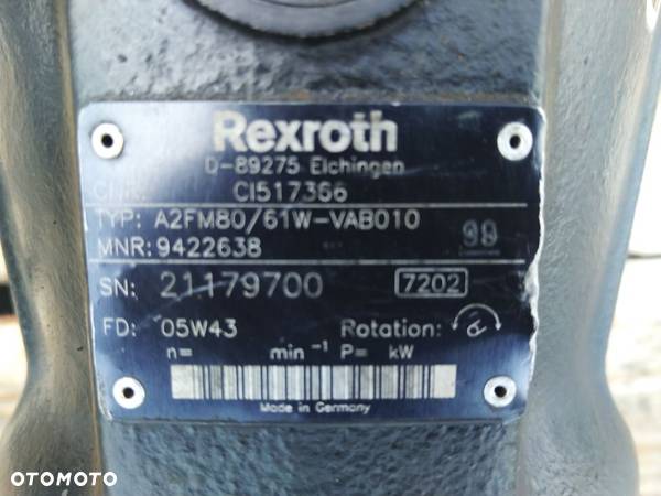Silnik hydrauliczny Rexroth A2FM80 - 2