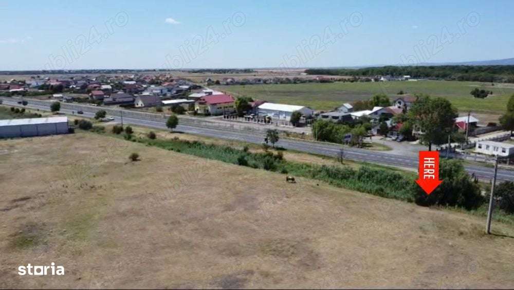 Teren intravilan 13300mp- deschidere stradala 72ml. - Imagine principală: 3/4