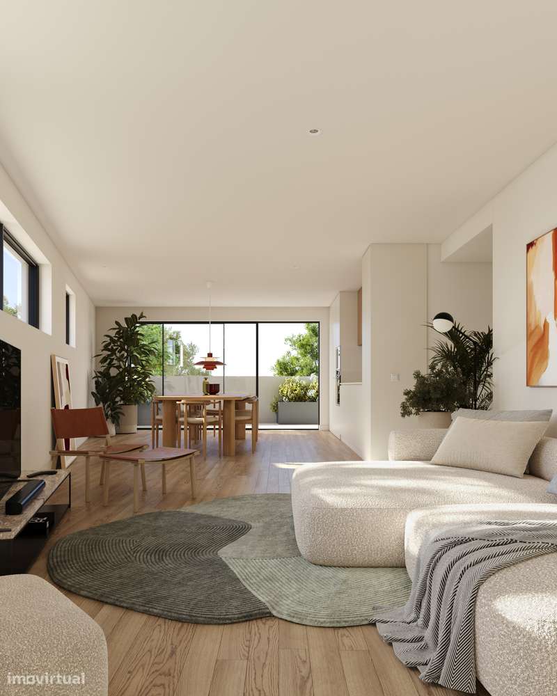 Apartamento T2 com varanda, garagem  junto Linha Metro V N Gaia-10