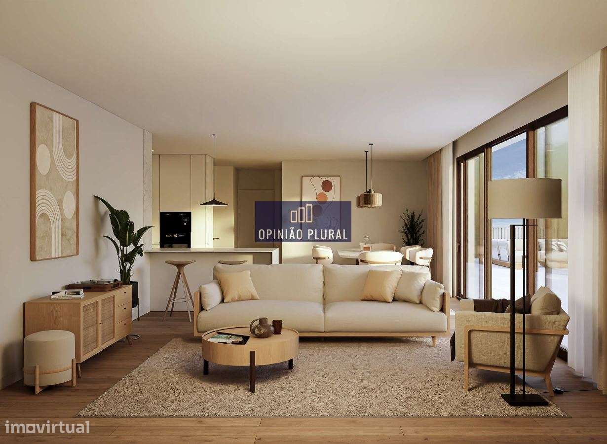 T1 Novo de Luxo com Varanda e Garagem | Haven Terrazza  Valbom - Grande imagem: 4/12