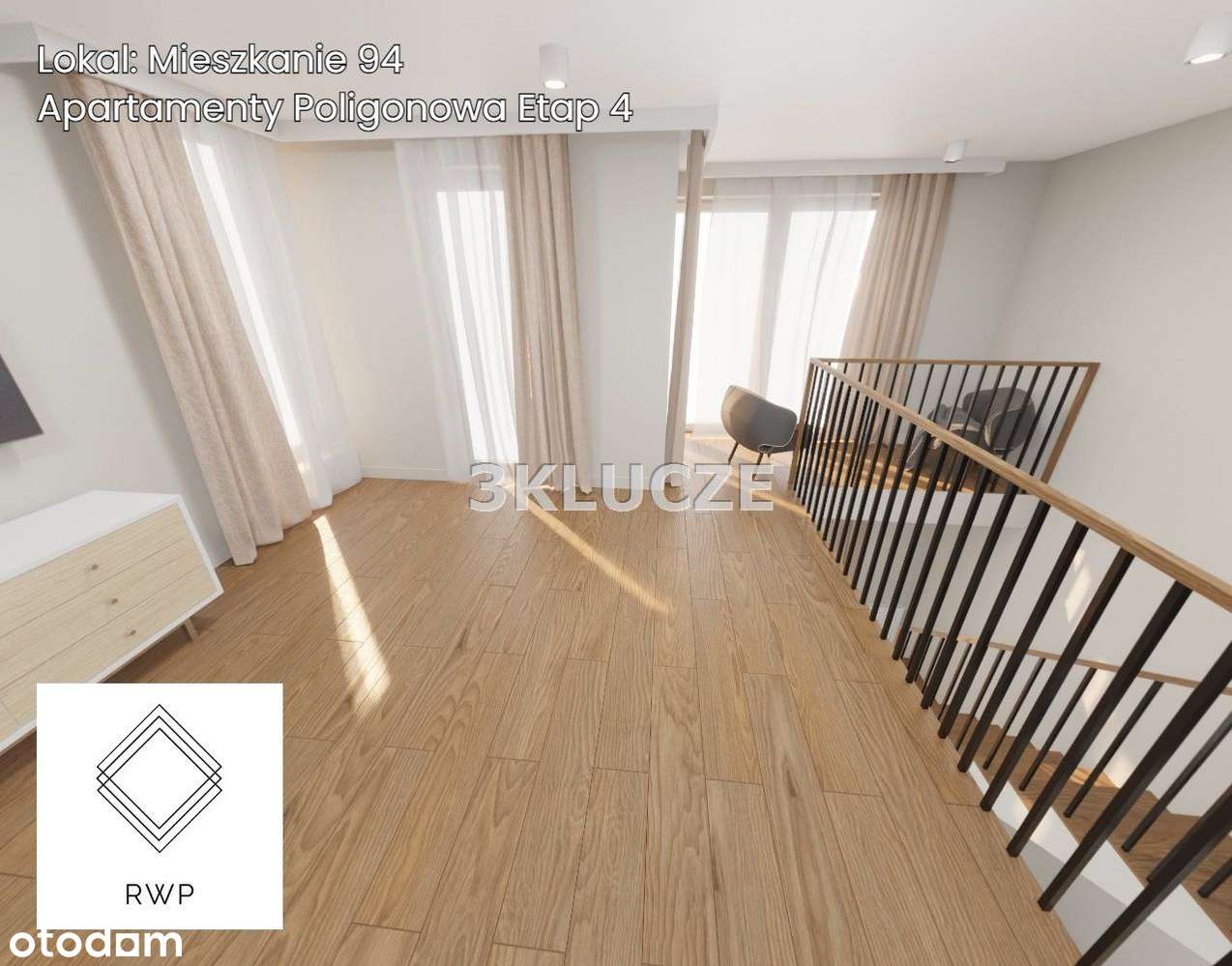 Dwupoziomowy apartament Poligonowa Promocja-8