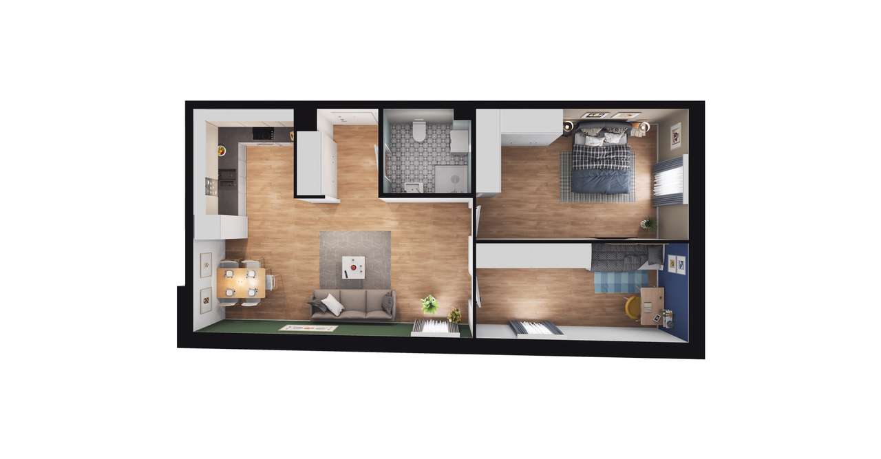 Faktoria Młyn | mieszkanie 4-pok. | B1.B2.P1.M11 - Pełny obrazek: 3/9