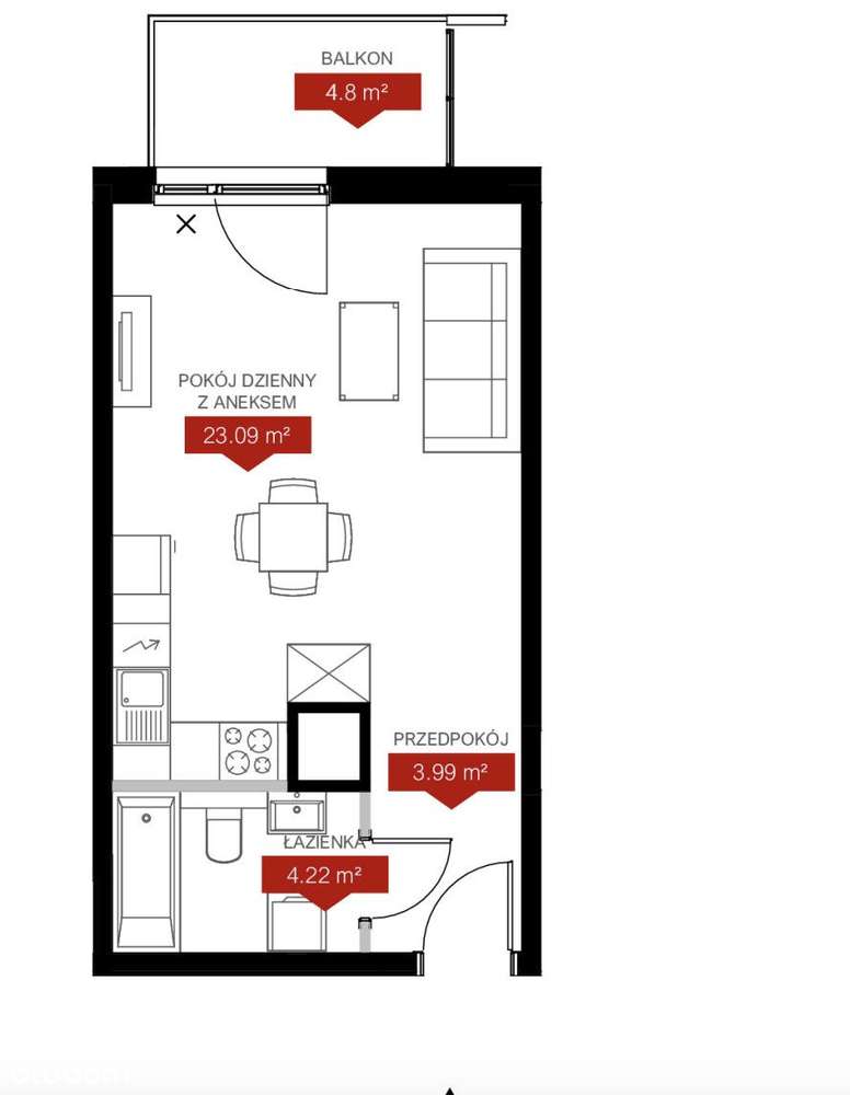 Klimatyczne Jeżyce, balkon,  blisko centrum-1