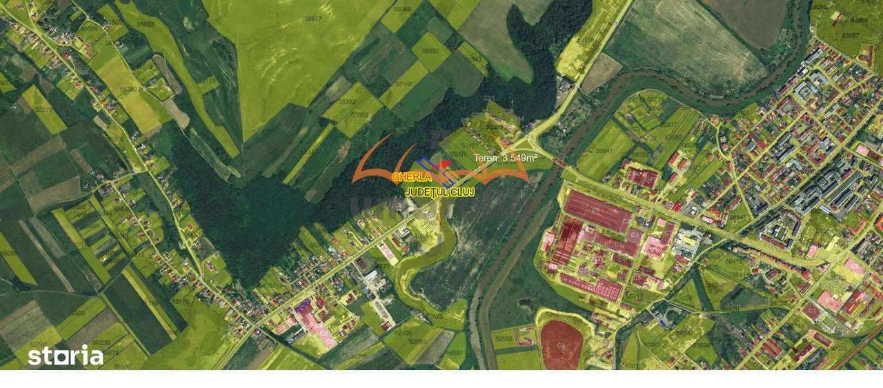 Teren de vanzare  in Gherla, Strada Clujului 3.549m² - Imagine principală: 2/3