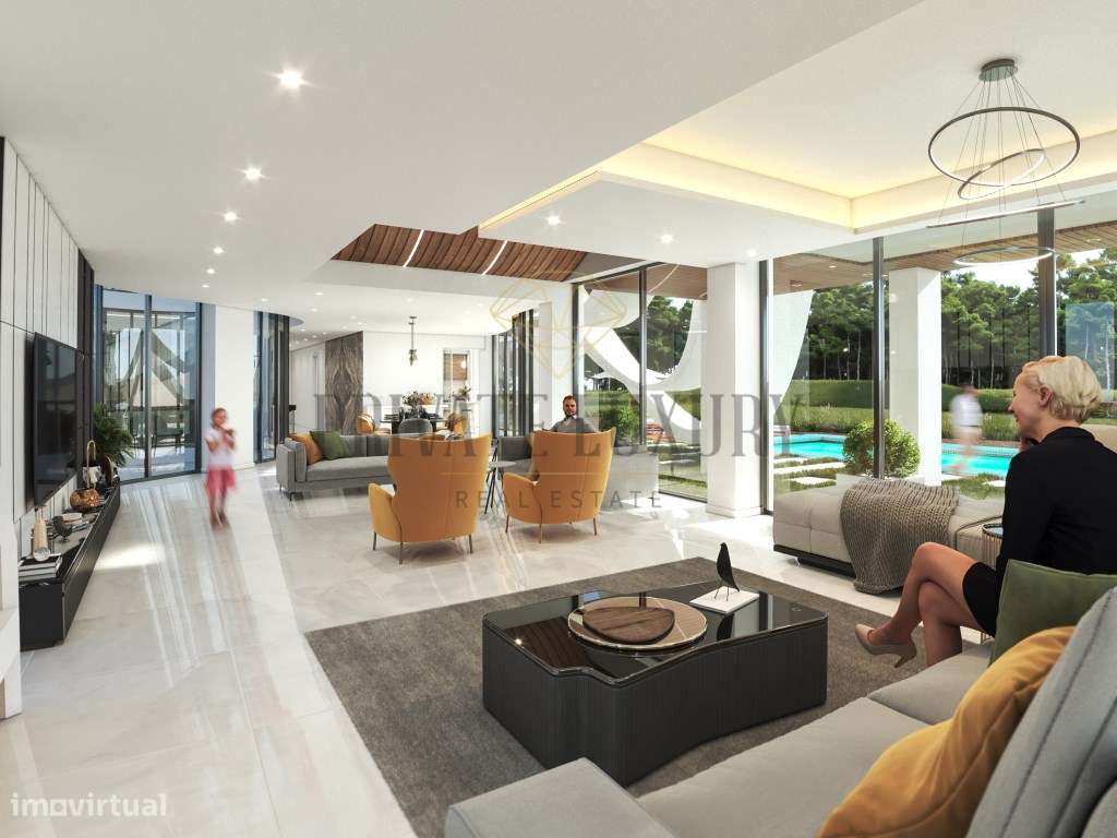 Moradia V6 Herdade da Aroeira, primeira linha golfe, vista lago. - Grande imagem: 4/21