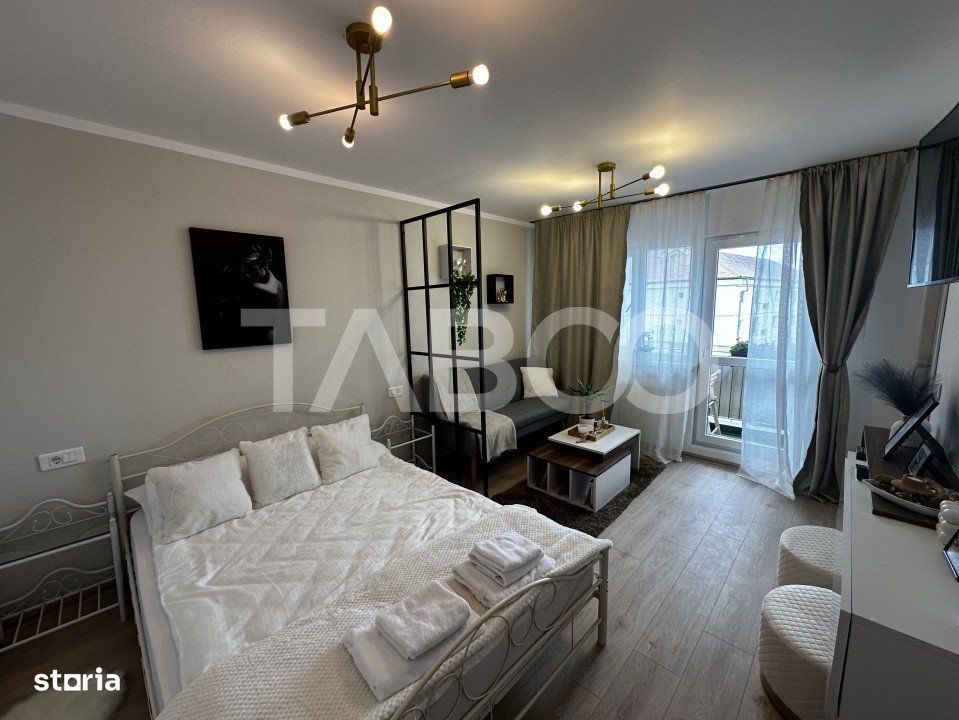 Garsoniera smart cu 28 mp utili si balcon 2 mp zona Terezian Sibiu