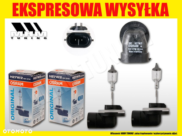 ŻAROWKA H27W/2 H27W 27W OSRAM ORIGINAL HOMOLOGACJA - 2