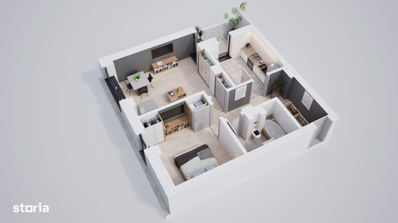 Apartament 2 camere | Spatii verzi și confort | Cartier privat-5