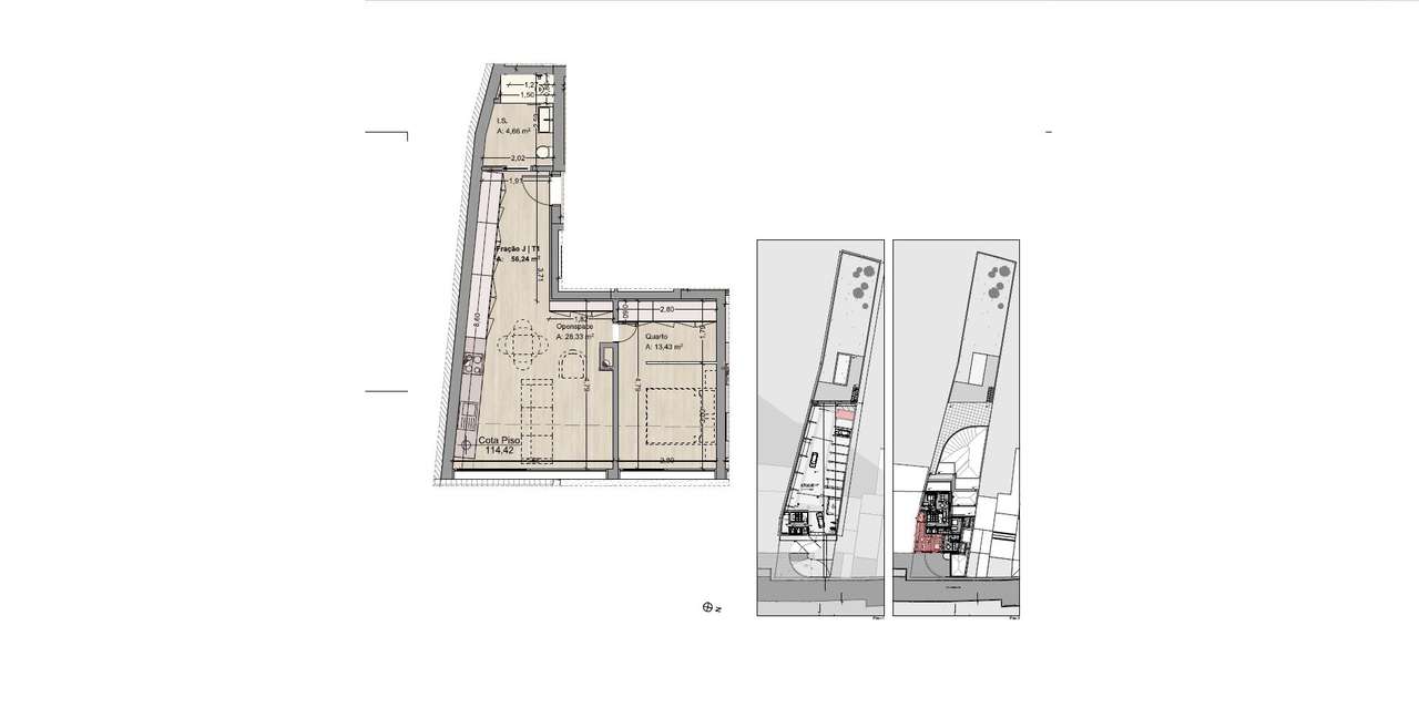 Apartamento T1 em construção no Empreendimento Campus Premium-23