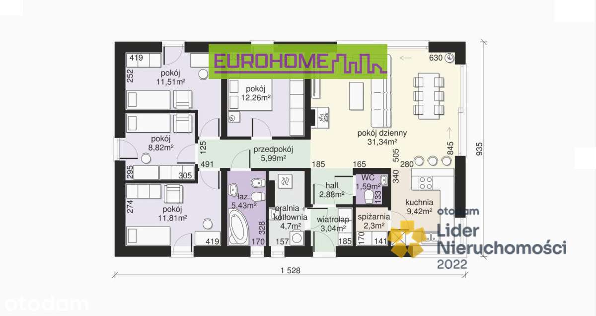 Piękny dom parterowy | 106 m2 | Malinie | - Pełny obrazek: 5/17