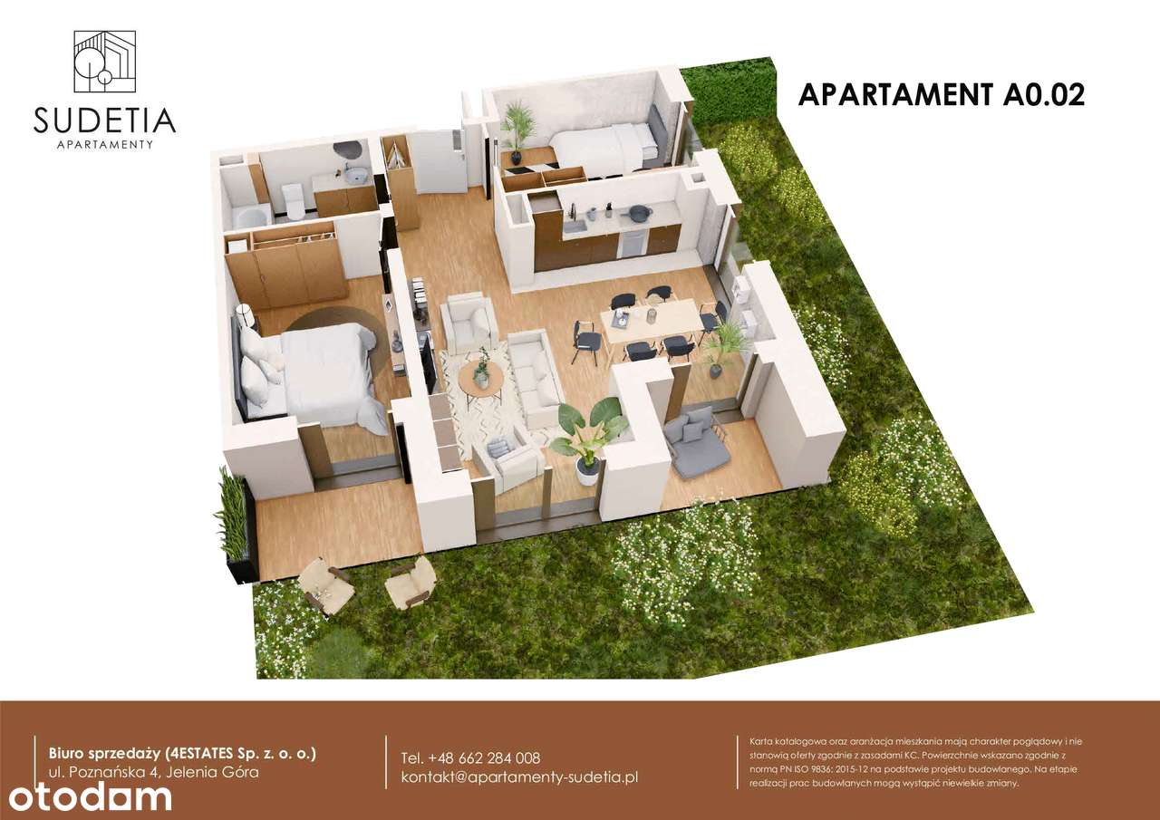 Apartamenty Sudetia | mieszkanie 3-pok. | A0.02 - Pełny obrazek: 3/8