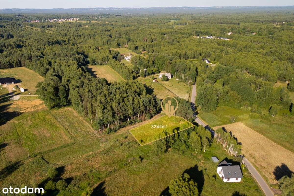 Działka budowlana w spokojnej okolicy - 3344 m2 - Pełny obrazek: 4/5