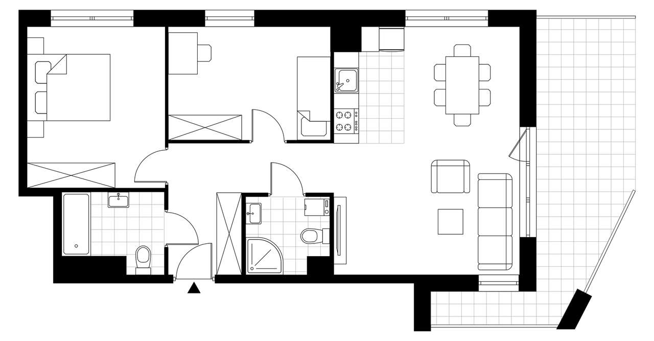 3-pokojowe mieszkanie 68m2 + balkon Bez Prowizji - Pełny obrazek: 3/8