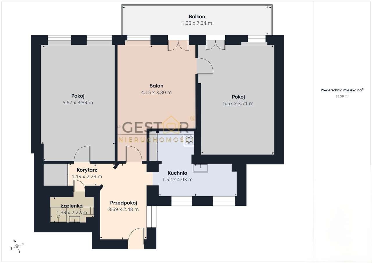 Inwestycyjne mieszkanie  3-pokojowe-10