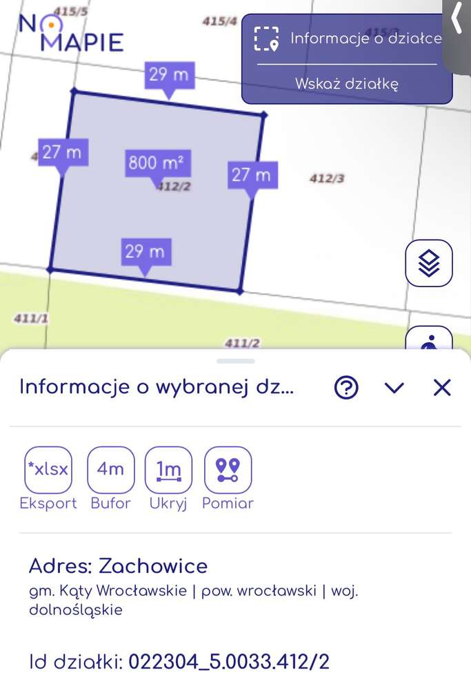Działka budowlana Zachowice 8 arów spokojna okolica - Pełny obrazek: 4/4