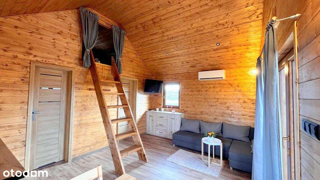 Sprzedam działkę bud. z całorocznym domkiem rekreacyjnym Szczybały Giż - Pełny obrazek: 4/15