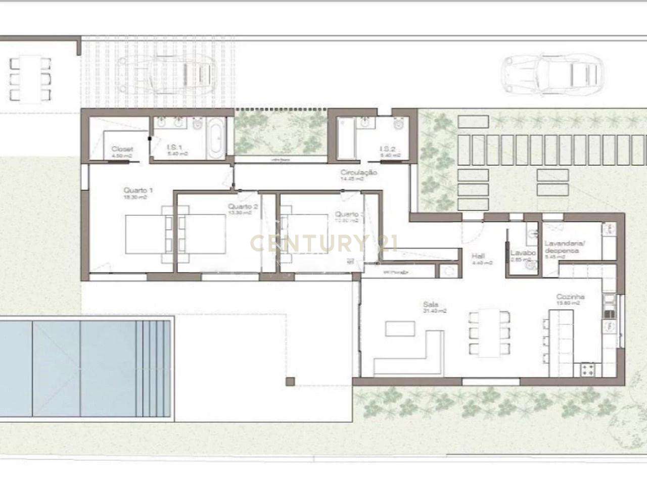 Moradia térrea e isolada, em início de construção, inserida em lote co-6