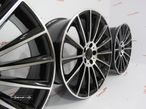 Jantes Look Mercedes Turbine 19 8 et 40 + 9 et45 5x112 Preto + polido - 5