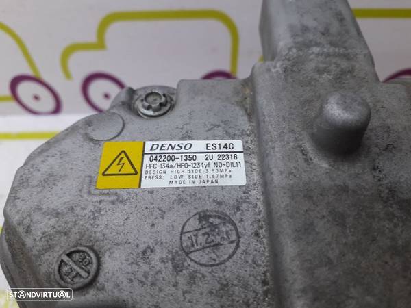 Compressor AC Toyota Yaris 1.5 Hybrido 73Cv de 2018 - Ref: 042200-1350 - NO60181 - 4