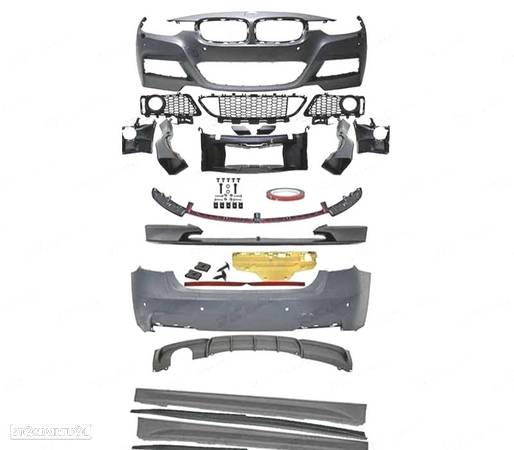 KIT DE CARROCERIA M-PERFORMANCE COMPLETO PARA BMW SERIE 3 F30 11-15 BERLINA DUPLA PONTEIRA - 2